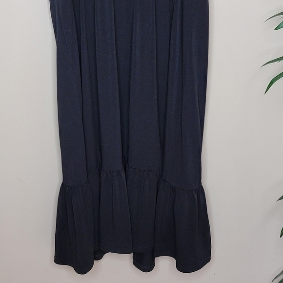 WHBM | Black Ruffle Strap Tank Dress - Picture 3 of 6
